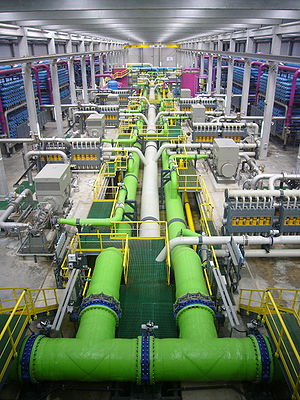 A view across a reverse osmosis delin...