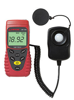 Photo of a light meter: Measurement Tools for Energy Audits and RCx