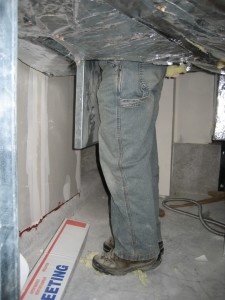 Figure 1: Good access to a smoke damper through a duct access door.