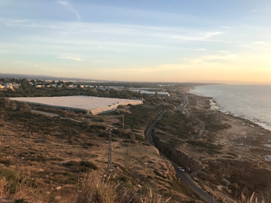 View of banana farms in Rosh Hanikra (North District).