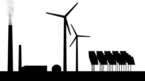 power plants, wind, solar